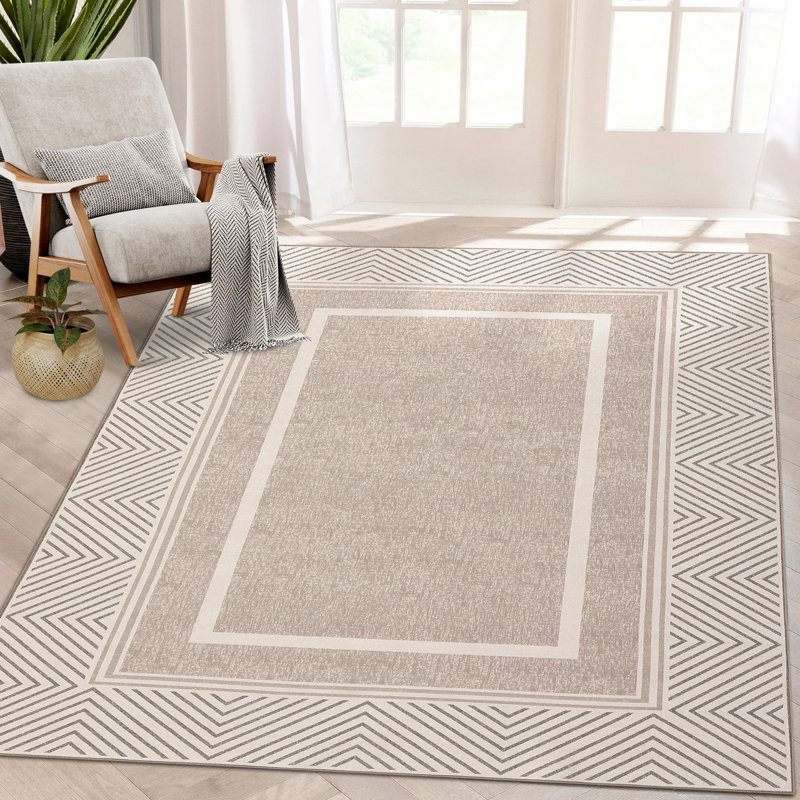 Dilvar Area Rug with Non-Slip Backing, Rectangle 9 pi x 12 pi