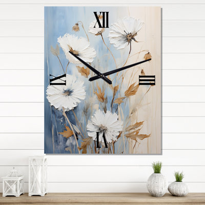 Minimalistes bleues et bleues Expression IV - très grandes horloges murales