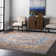 Windmere Traditional Oriental Medallion Rust/Brick/Navy Area Rug