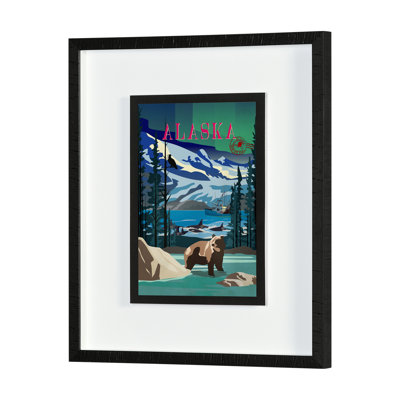 Go USA By Studio A Framed Art Print Matted Under Glass