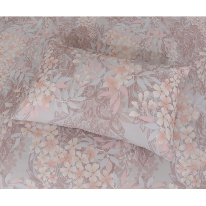 4 Piece Complete Bedding Set Cotton Rich Duvet Cover, Fitted Sheet & Pillowcases Soft, Durable & Breathable