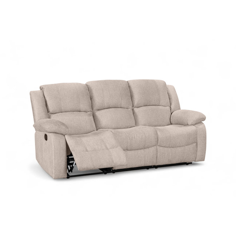 Aesir Reclining Sofa, 3, Beige