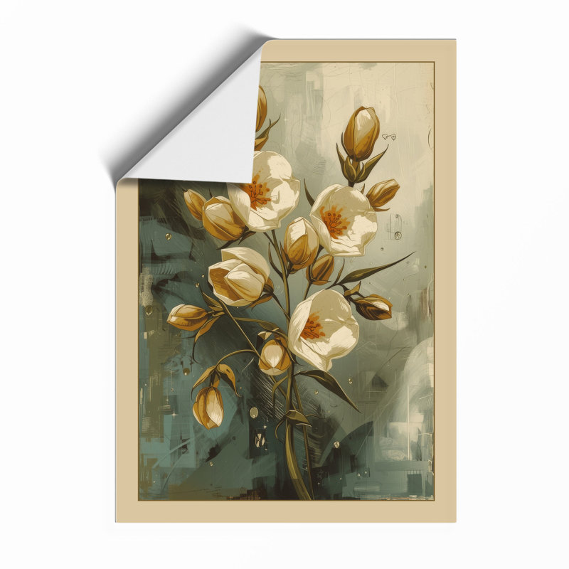 Golden Seed Pod Study Botanical - Print, A1 - 84.1 x 59.4 cm, Oak