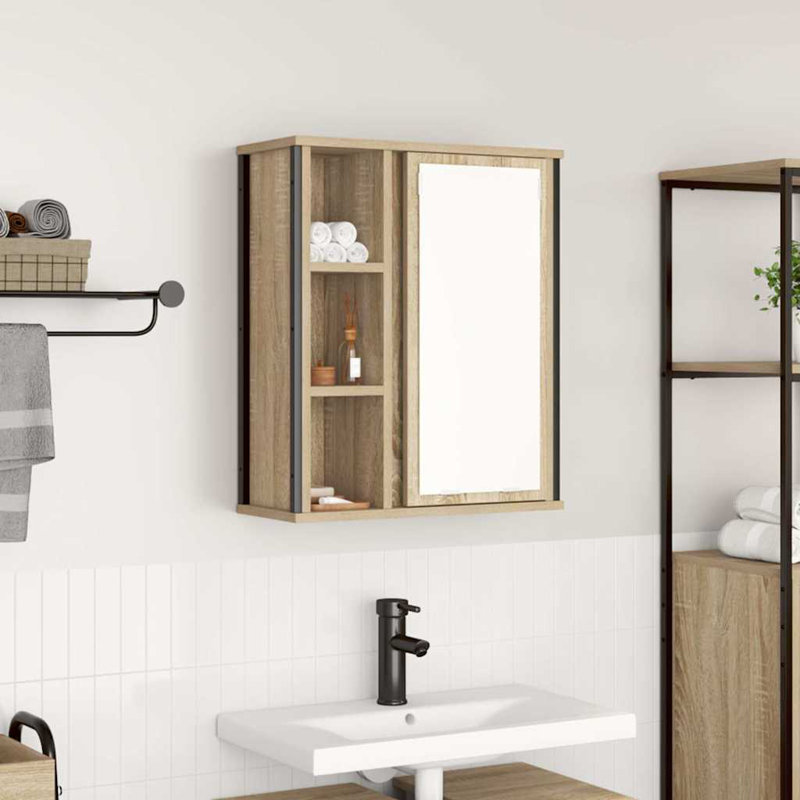 Bathroom Cabinet, Sonoma Oak