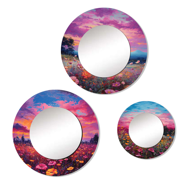 Ensemble de 3 miroirs Ellguth