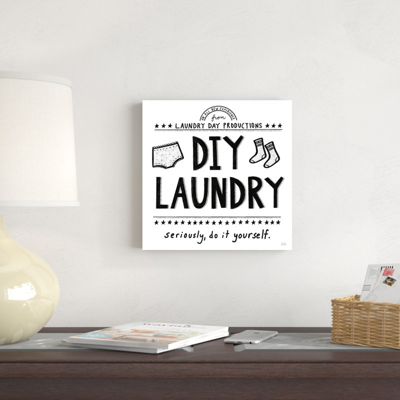 " DIY Laundry " by Melissa Averinos, 12" H x 12" W