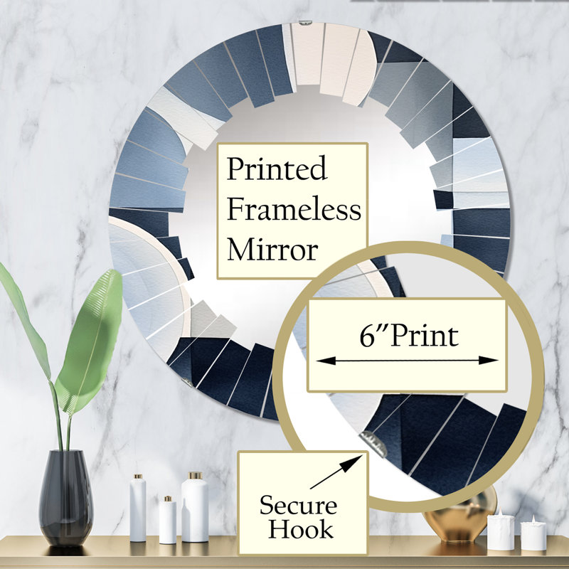Miroir mural Myrtou, 32 po x 32 po