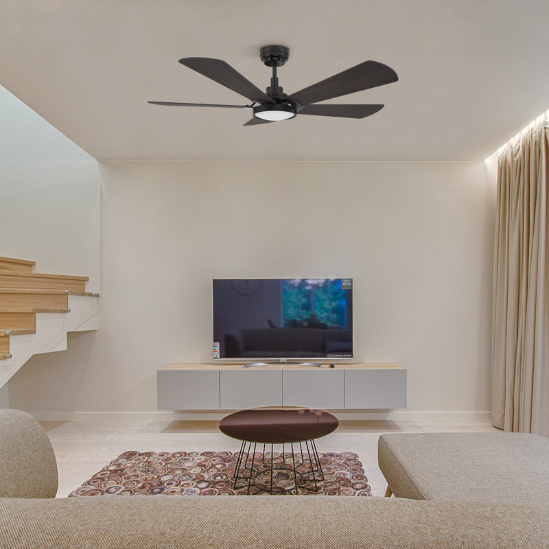 Winston Smart Ceiling Fan with Remote, Light Kit Included, Works with Google Assistant, Amazon Alexa, and Siri Shortcuts.