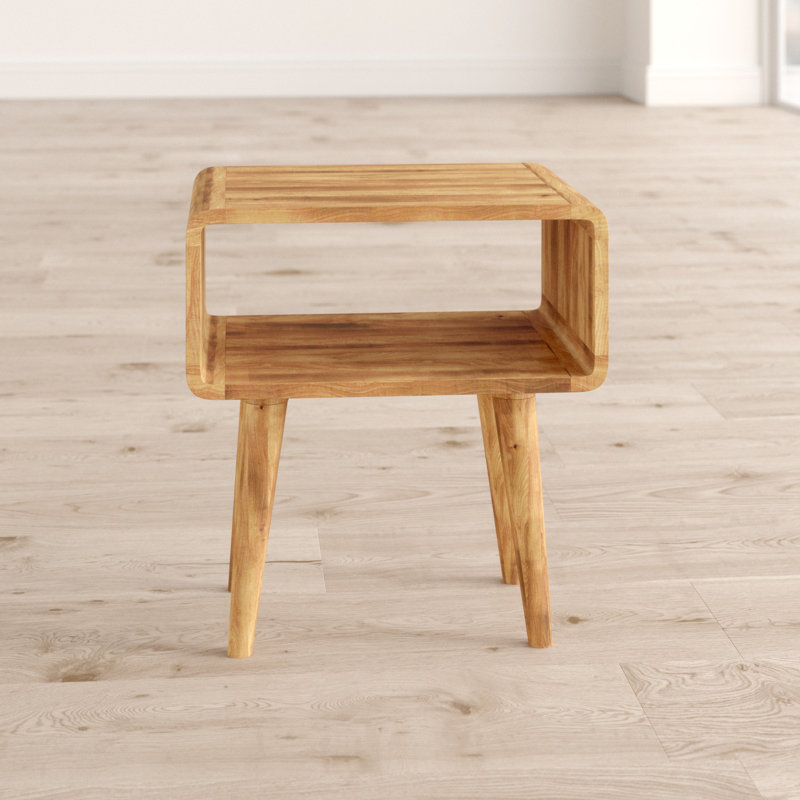 Oliveira 45cm W Solid Wood Bedside Table