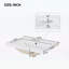 Meuble-lavabo de 20 pouces avec lavabo, tablette réglable et rangement à deux niveaux-1592415290