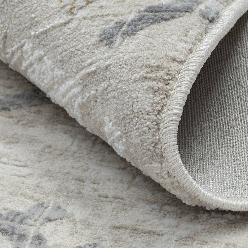 Sophie cream Rug, Round 120cm