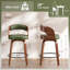 Tabouret de comptoir pivotant confortable avec pieds en bois massif durable-120285792-120285791
