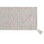 Cotton Geometric Area Rug in Light Gray/Beige-79100078