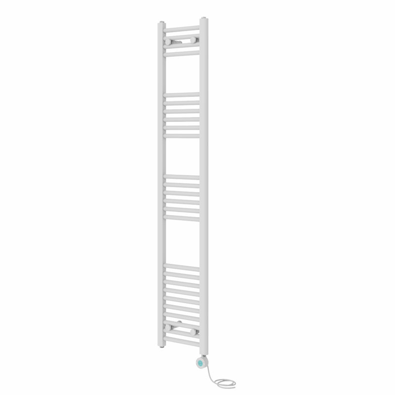 Ariany Straight Towel Rail Heated Towel Rails, 160cm H x 30cm W x 3cm D, White