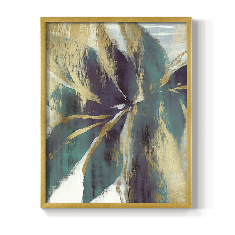 Christmas Holiday Art DCCCIX Framed Print - Solid Wood, 15" H x 12" W, Gold