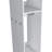 White 3Shelf Wardrobe With Mirror And Open Storage