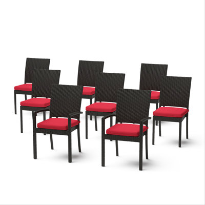 Fionnula Sunbrella Stackable Patio Dining Chairs