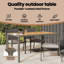 Glass Top Dining Table