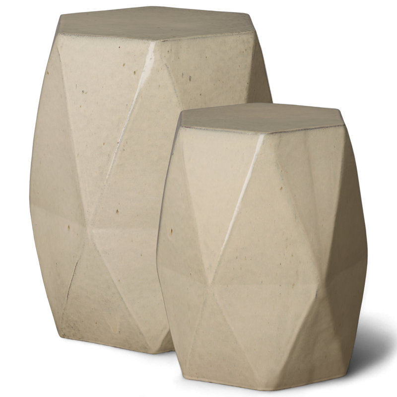 Ibtihal Garden Stool, Cream