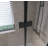 34 "X 72" Bifold Shower Door, 1/4"(6Mm) Tempered Glass Aluminum Frame, Explosion Proof Film