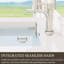Meuble-lavabo flottant 24 po, lavabo à surface solide, charnières à fermeture en douceur, blanc brillant, qui conserve son intégrité au fil du temps
