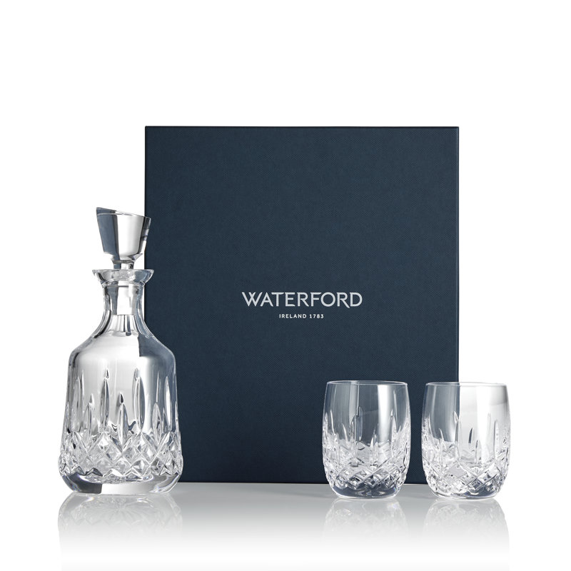 Waterford Lismore Round Decanter & Double Old Fashioned, 3 Pieces