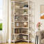 Floki Stainless Steel Corner Bookcase
