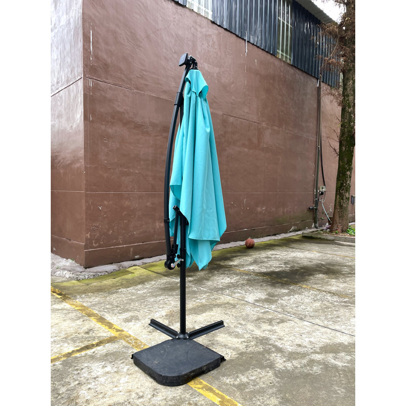 Parasol rectangulaire pour terrasse extérieure 2X3M, Turquoise