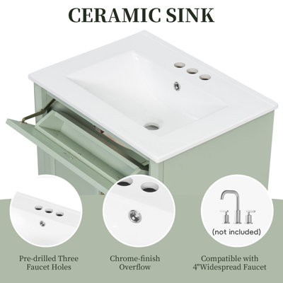Meuble-lavabo de salle de bain avec lavabo