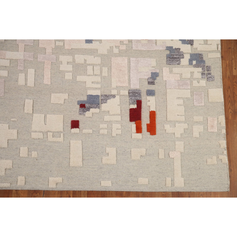 Abstract Oriental Area Rug 8x10