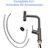 4 Spray Modes Gunmetal Black Faucet, 360 Pull - Down Feature, Splash Functionality, Ceramic Cartridge, Installation Guide, 5.51 Inches Base Depth Kitchen Faucet With In Black, Cartridge For Smooth-1202014798