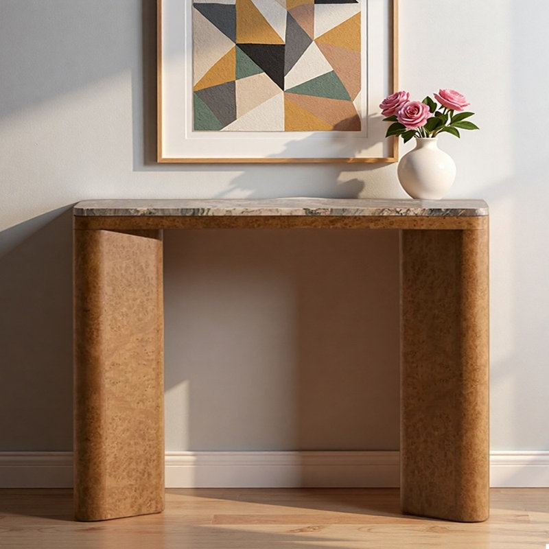 Console d'entrée Mid-Century, H 33,5 po x l 51,2 po x P 11,8 po