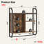 Begajeta 88.6cm H x 84cm W Metal Floating Bookcase-1709282855