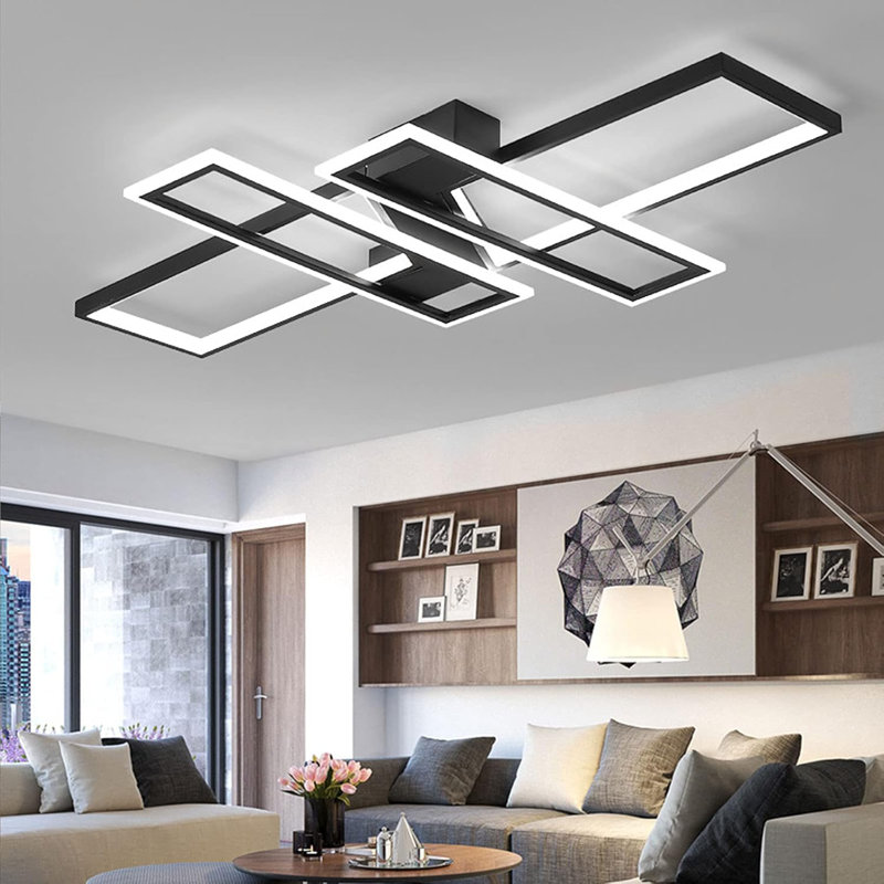 Daviti Acrylic LED Flush Mount, Brown