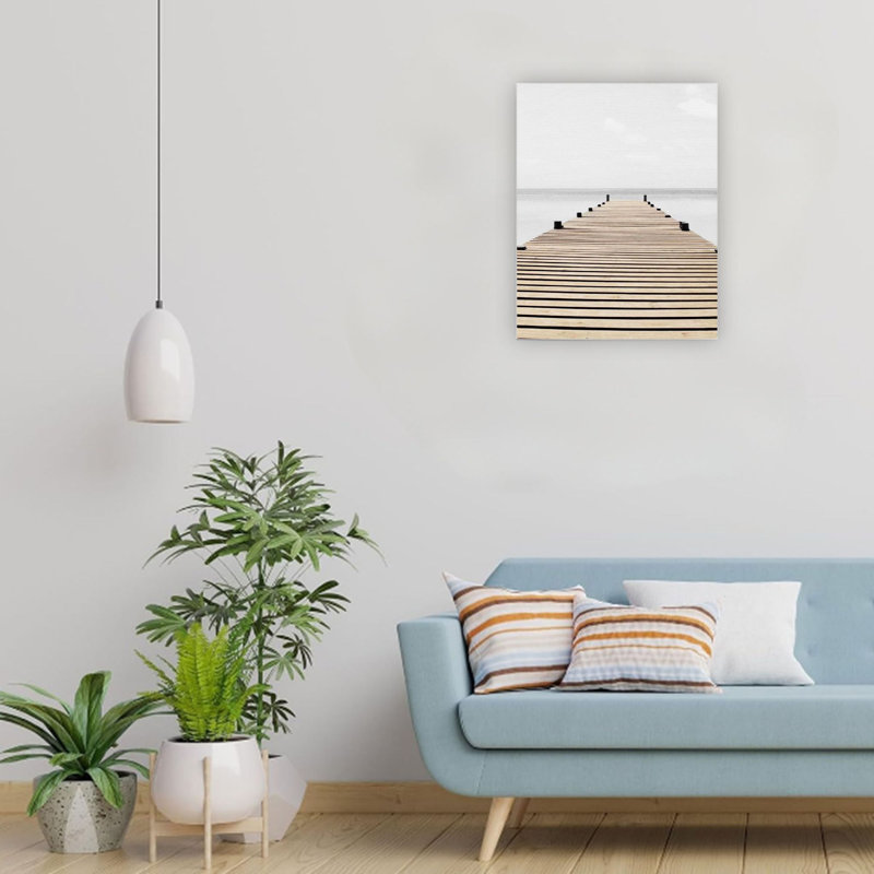 Art mural blanc sur toile blanc neutre 24 x 18 pouces
