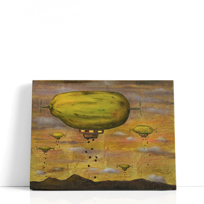 «Papaya Sunset», reproduction d'art sur toile, H 16 po x l 20 po