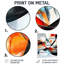 «Red Gray Shifting Ink Waters II», art mural moderne, impression sur métal moderne-1029909420