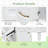 36 Inch Bathroom Vanity With Sink Combo, Black Freestanding Cabinet With Ceramic Basin,White-778767156