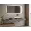 Lavabo de salle de bain 26 "en pierre de style travertin jaune