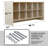 Cubby Storage Organizer with 10 Cubbies & Coat Hooks 