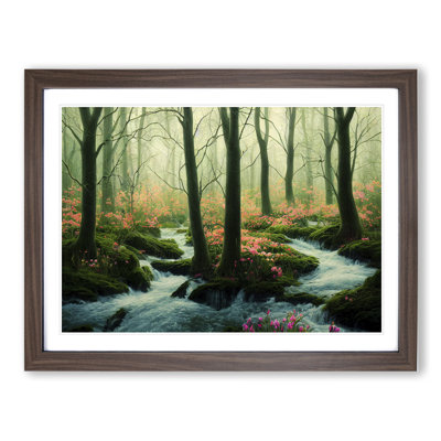 Ethereal Spring Forest - Framed Print