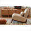 Ensemble de 2 fauteuils de chambre en similicuir beige avec sièges modernes et confortables pour la lecture et la maison
