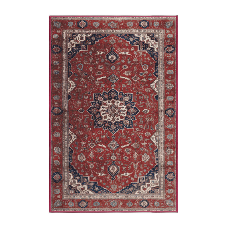 Tapis brun lavable à la machine, Rectangulaire 2 pi x 3 pi