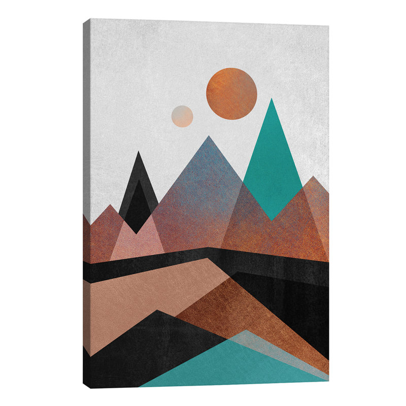 Copper Mountains by Elisabeth Fredriksson - Print on Canvas, 152.5 cm H x 101.5 cm W x 3.175 cm D, No Frame