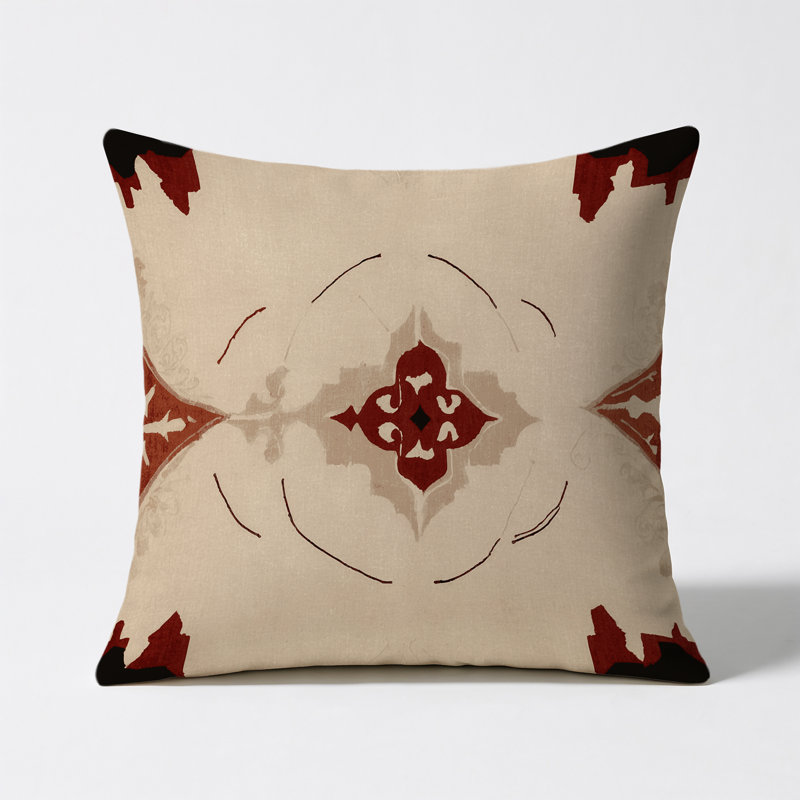 Chiseled Pathways Indoor And Outdoor Throw Pillow, Square 18"