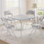 Table pliante, table pliante de 33,6 pouces, table carrée pliante portable avec coussin moelleux (sans chaise)-104434561