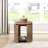 Round End Table with Open Shelf