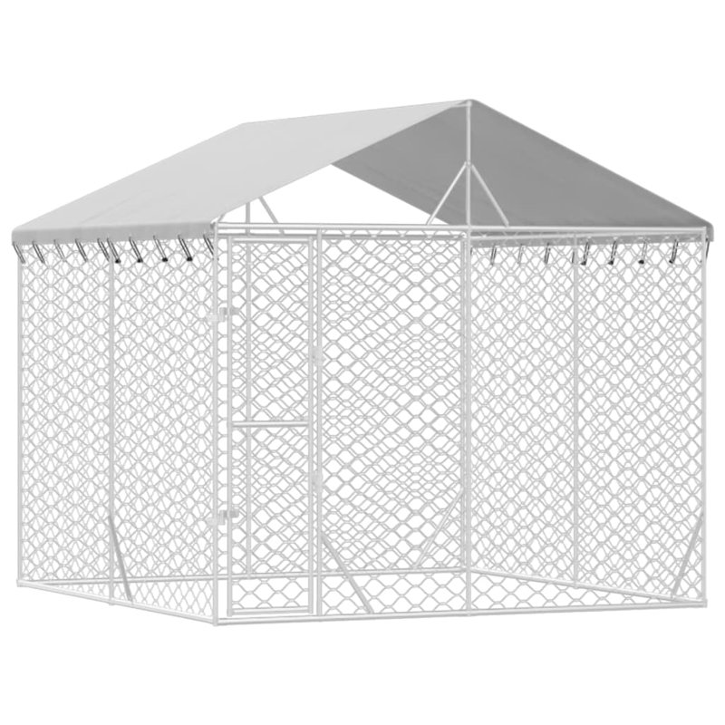 Retta 250cm H Metal Yard Kennel, 2.5m H x 3m W x 3m D