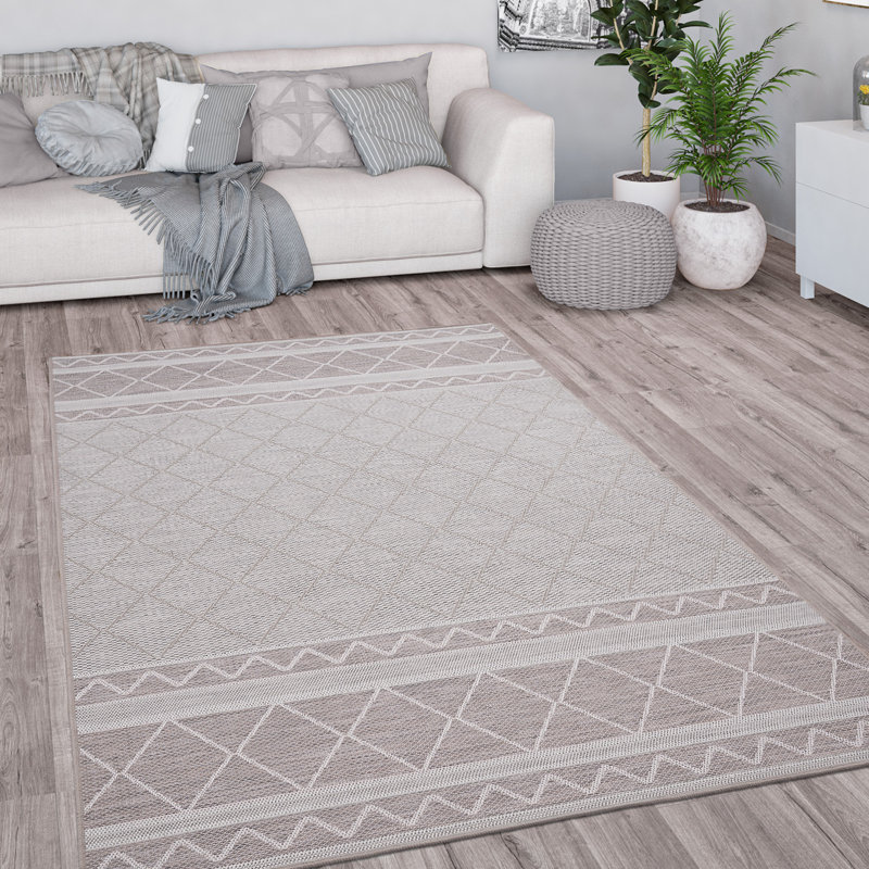 Nickelsville Shag Area Rug, Round 120cm