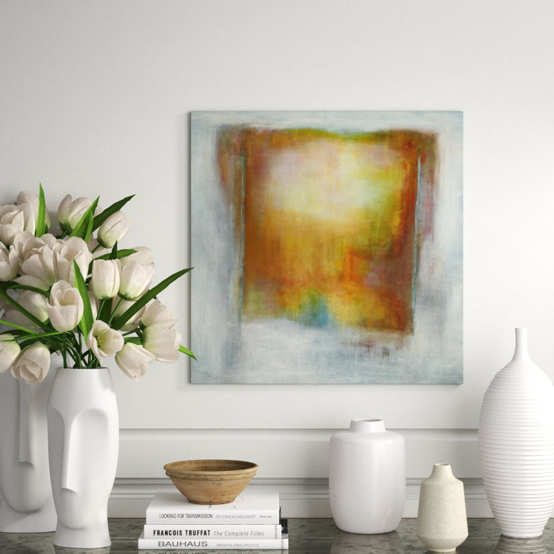 Dawning Glare Painting by Samuel Kane, Glass Coat, 24" H x 24" W x 1.5" D